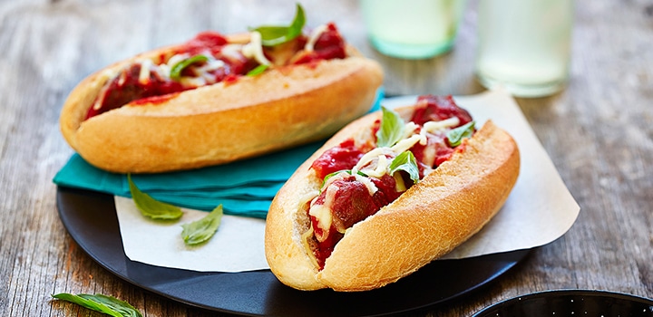 Classic meatball subs