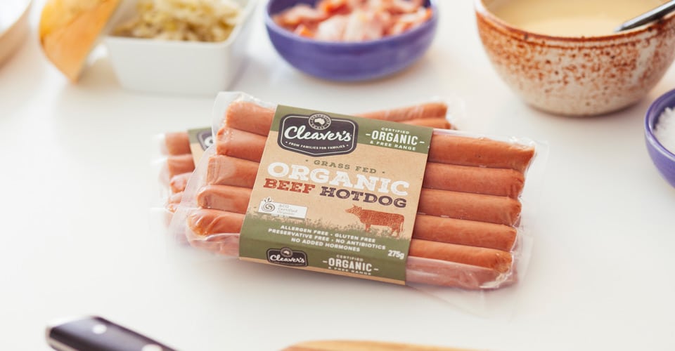 Cleaver’s Organic hot dogs declared ‘Organic Food Product of the year’