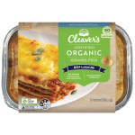 organic beef lasagne